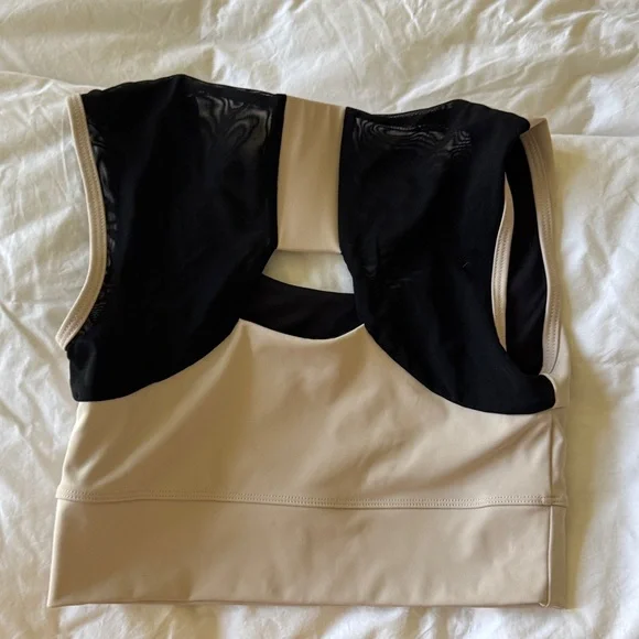 Beige Sports Bra - Picture 2 of 3